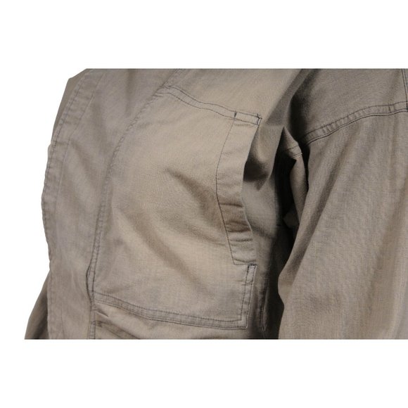 Isabel Marant Etoile Asymetrical Jumpsuit Mini Dress 40 Olive Green Cotton - Picture 7 of 9